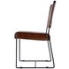 Nevin Brown Leather 19" Dining Side Chair