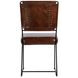 Nevin Brown Leather 19" Dining Side Chair
