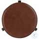Knight Brown Leather Swivel Adjustable Height Bar Stool