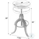 Knight Brown Leather Swivel Adjustable Height Bar Stool