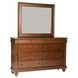 Vintage Heritage Rustic Cherry 8 Drawer Dresser with Mirror