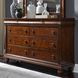 Vintage Heritage Rustic Cherry 8 Drawer Dresser with Mirror