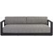 Tavira Lanikai Salt and Pepper 89" Performance Fabric Outdoor Sofa