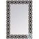 Verona White And Black Bone Wall Mirror