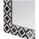 Verona White And Black Bone Wall Mirror