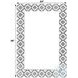 Verona White And Black Bone Wall Mirror
