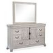 Bronwyn Alabaster 8 Drawer Dresser with Rectangular Mirror
