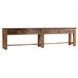 Ezra Natural Rectangular Console Table with 6 Drawer