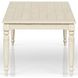 Clover Ridge Whitewash Extendable Dining Table