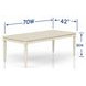 Clover Ridge Whitewash Extendable Dining Table