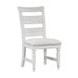 Clover Ridge Whitewash Ladder Back Side Chair Set of 2