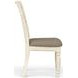 Clover Ridge Whitewash Ladder Back Side Chair Set of 2