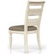 Clover Ridge Whitewash Ladder Back Side Chair Set of 2