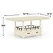 Clover Ridge Whitewash Counter Height Table