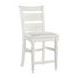 Clover Ridge Whitewash Ladder Back Counter Stool Set of 2