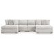 Snodoodle Arctic 4 Piece Sectional with Chaise