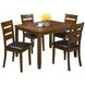 Plantation Light Brown 5 Piece Dining Set