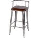 Coriander Brown and Silver 31" Rectangular Barstool