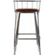 Coriander Brown and Silver 31" Rectangular Barstool