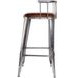 Coriander Brown and Silver 31" Rectangular Barstool