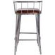 Coriander Brown and Silver 31" Rectangular Barstool
