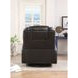 Waterlily Black Swivel Rocker Recliner with Heat and Massage
