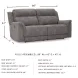 Next-Gen DuraPella Slate Performance Fabric 80" Power Reclining Sofa