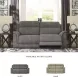 Next-Gen DuraPella Slate Performance Fabric 80" Power Reclining Sofa