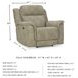 Next-Gen DuraPella Sand Performance Fabric Oversized Power Recliner