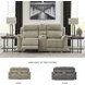 Next-Gen DuraPella Sand Performance Fabric Power Reclining Loveseat With Console