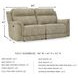Next-Gen DuraPella Sand Performance Fabric Power Reclining Sofa