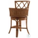 Bali Hai Ivory And Gold Kamala Bay Swivel Counter Height Stool