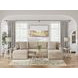 LadyMae Twill 3 Piece Sectional with LAF Chaise