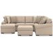 LadyMae Twill 4 Piece Sectional with LAF Chaise