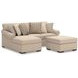 LadyMae Twill 2 Piece Sectional with LAF Chaise