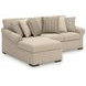 LadyMae Twill 2 Piece Sectional with LAF Chaise