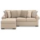 LadyMae Twill 2 Piece Sectional with LAF Chaise