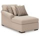 LadyMae Twill 4 Piece Sectional with LAF Chaise