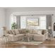 LadyMae Twill 5 Piece Sectional with RAF Chaise