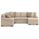 LadyMae Twill 4 Piece Sectional with RAF Chaise