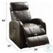 Ricardo Brown Synthetic Leather Metal Power Recliner with Lift
