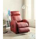 Ricardo Red Synthetic Leather Power Recliner with Lift