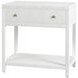 Nora White 1 Drawer Nightstand