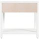 Nora White 1 Drawer Nightstand