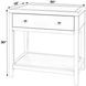 Nora White 1 Drawer Nightstand