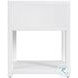 Nora Smooth White 1 Drawer Nightstand