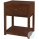 Nora Walnut Brown 1 Drawer Nightstand
