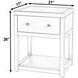 Nora Light Oak 1 Drawer Small Nightstand
