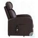 Ricardo Brown Synthetic Leather Power Recliner with Lift