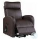 Ricardo Brown Synthetic Leather Power Recliner with Lift